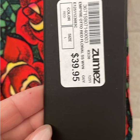 Zumiez Empyre Otto Red Floral Shirt - Picture 4 of 5